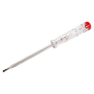 Tournevis testeur manche plastique clair transparent