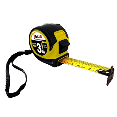 Mesure bi-matière boitier Jaune ruban 19mm x 3.00ml