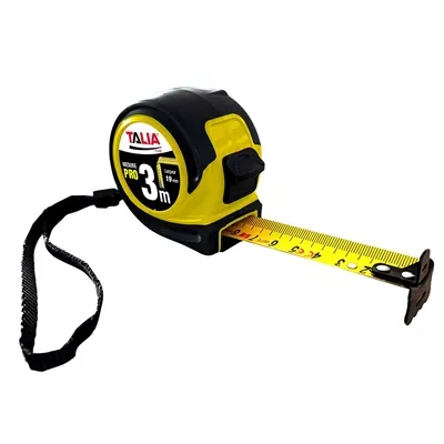 Mesure bi-matière boitier Jaune ruban 19mm x 3.00ml