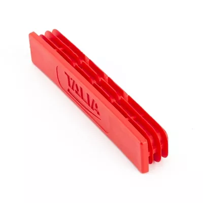 Embout plastique Rouge p/ règle aluminium ép. 18 x 100mm