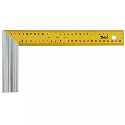 Equerre menuisier 300mm lame acier et talon alu