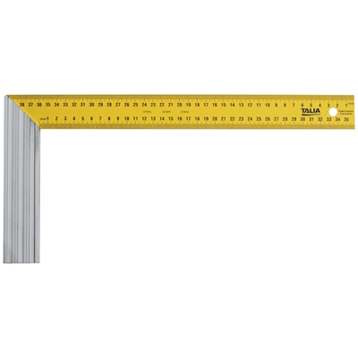 Equerre menuisier 400mm lame acier et talon alu