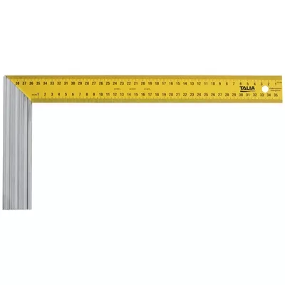 Equerre menuisier 400mm lame acier et talon alu