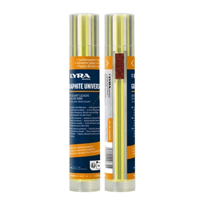 Mines Lyra Dry Profi Giant Graphite 2B Universel étui de 12