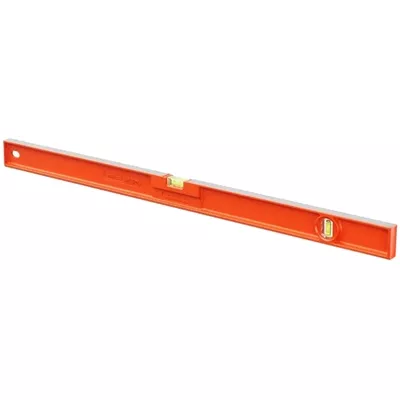 Niveau alu rectangle 2 fioles antichocs TMLH 60cm Orange