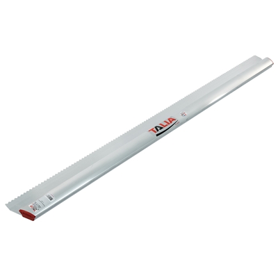 Règle aluminium façadier à gratter forme H crantée profil fermé 1.50ml