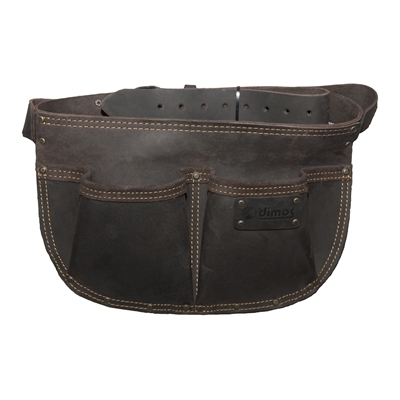 Poche à clous arrondie cuir 2 compartiments avec ceinture R.205736