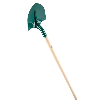 Pelle ronde tôle 27cm manche bois 1.10m