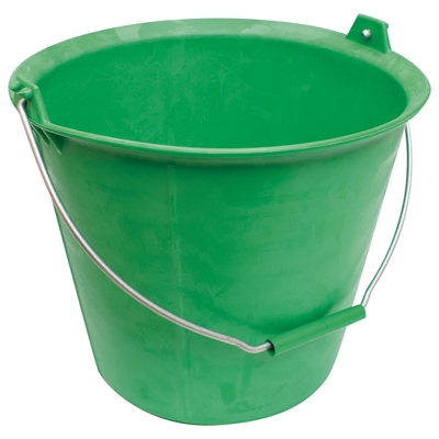 Seau Pro 13L poignée et ergots anse de 5.3mm Vert