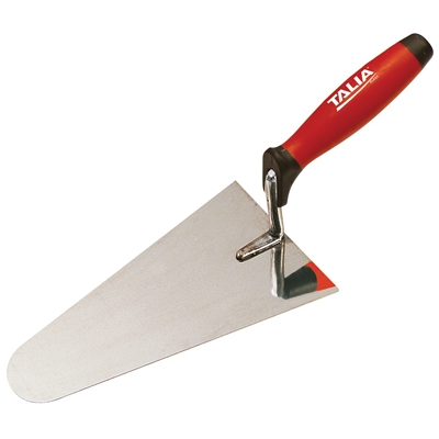 Truelle lisseuse inox bout rond etroit 22cm