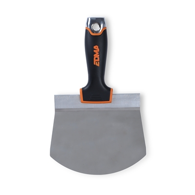 Couteau vide seau lame inox courbée 165mm manche bi-matière R. 276755