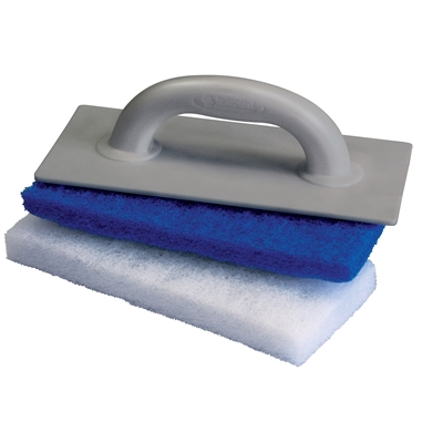 Platoir monobloc + 2 tampons abrasifs ép. 2.5cm 28 x 14cm