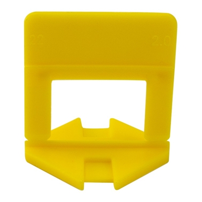 Brides autonivelantes 2mm Jaune sachet de 100 pces