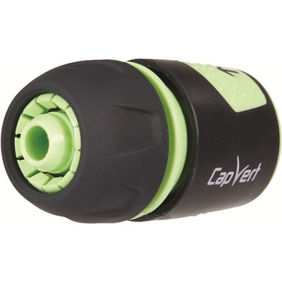 Raccord bi-matière rapide universel cap Vert p/tuyau D. 13/15/19mm
