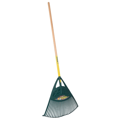 Balai gazon polymère XL 60cm manche bois