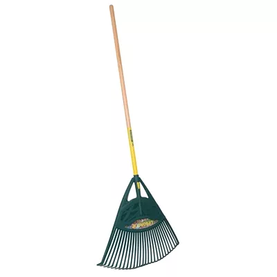 Balai gazon polymère XL 60cm manche bois