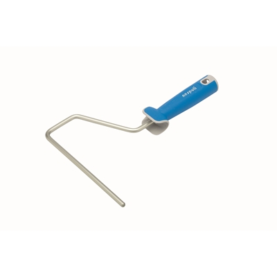 Monture manche ABS bi-matière aluminium Bleu/Gris p/rouleau 180mm