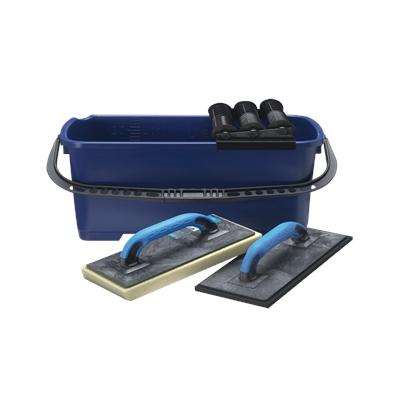Bac de nettoyage de carreleur à rouleaux complet T323 platoir + talochon à jointoyer