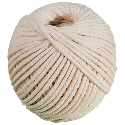 Cordeau coton tréssé 20m fil 3mm