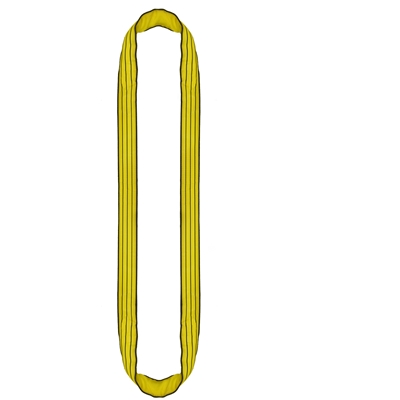 Elingue de levage tubulaire 3T 2.00ml Jaune Ponsa