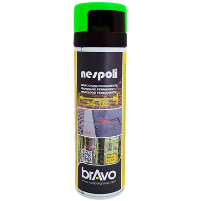 Aérosol traceur de chantier Vert Fluo bombe de 500ml