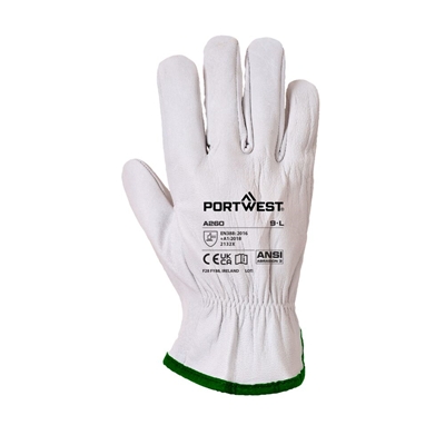 Gants Driver cuir Oves A260 T= L Gris