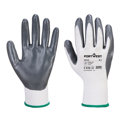 Gants Flexo Grip enduit Nitrile A310 T= L Gris-Blanc