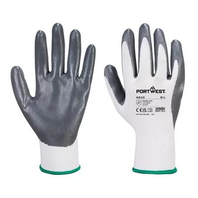 Gants Flexo Grip enduit Nitrile A310 T= L Gris-Blanc