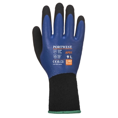 Gants Thermo Pro Glove AP01 T= L Bleu-Noir