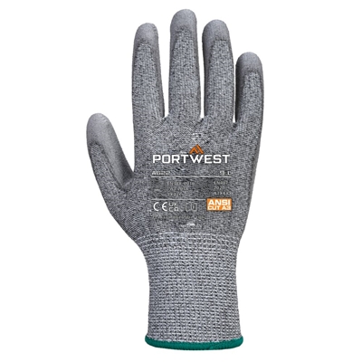 Gants paume PU anti-coupure C A622 T= L Gris