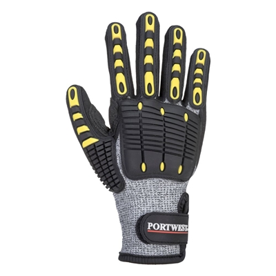 Gants résistant aux coupures & aux chocs A722 T= L Gris-Noir