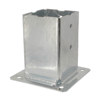 Pied de poteau acier Galva à boulonner 90 x 90mm
