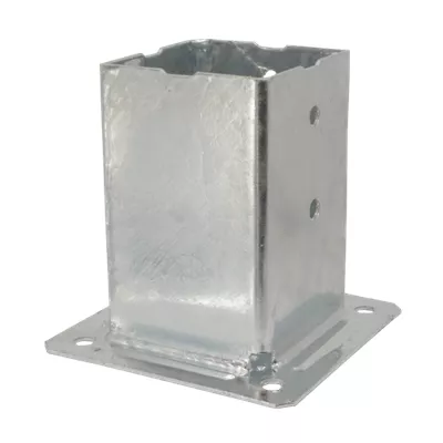 Pied de poteau acier Galva à boulonner 90 x 90mm