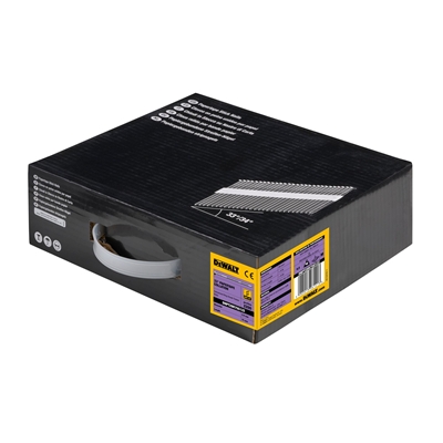 Pointes acier en bande DNPT28R75G12Z 33° D. 2.8 x 75mm zinguées crantées pack de 2200