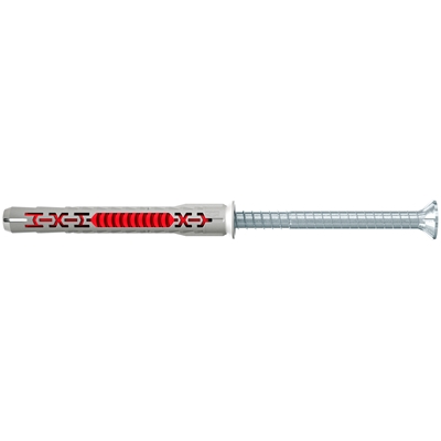 Chevilles plastiques longues + vis Torx T40 T.F DuoXpand-T D. 10 x 160mm sachet de 5