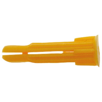 Chevilles polypropylène universelles P6C 6 x 27mm Jaune boîte de 100
