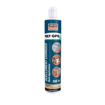 Résine Multi-applications Poly-GPG PLUS Gris cartouche 300ml