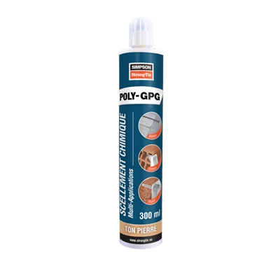 Résine de scellement Poly-GPG Gris cartouche 300 ml