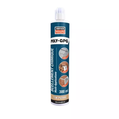Résine de scellement Poly-GPG Gris cartouche 300 ml