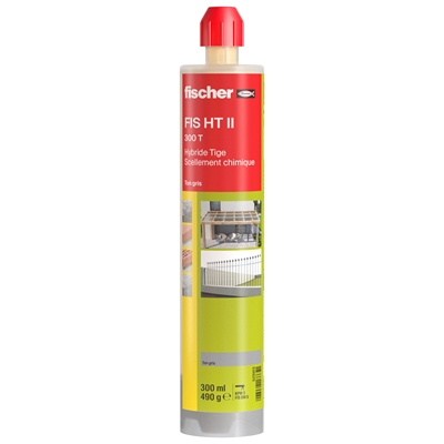 Résine de scellement hybride FIS HT 300T Tige cartouche 300ml Gris