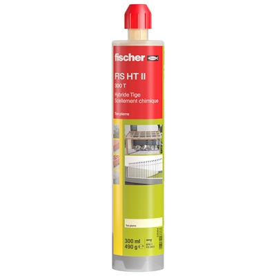 Résine de scellement hybride FIS HT 300T Tige cartouche 300ml Ton Pierre