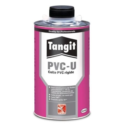 Colle liquide p/ pvc rigide + pinceau (eau non potable) Tangit boîte 1kg