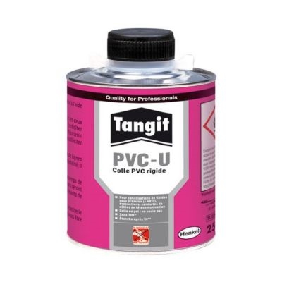 Colle liquide p/ pvc rigide + pinceau (eau non potable) Tangit boîte 250gr