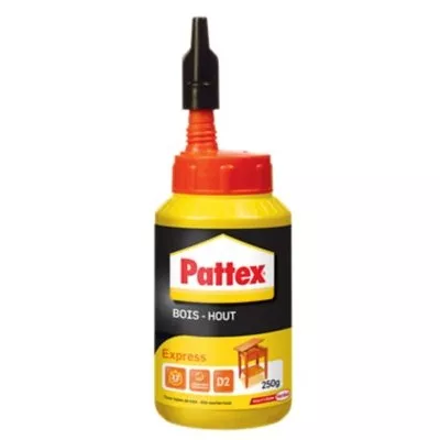 Colle à bois vinyl Express Pattex biberon 250gr Blanche