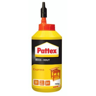 Colle à bois vinyl Express Pattex biberon 750gr Blanche