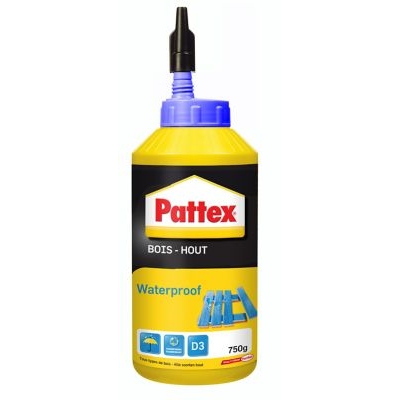 Colle à bois vinyl Waterproof Pattex biberon 750gr Blanche