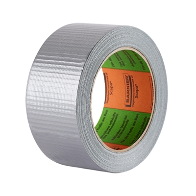 Ruban adhésif tissus toilé US 3162 Gris Alu 50mm x 25ml Barnier