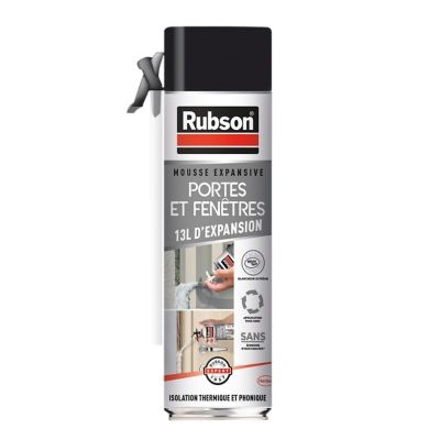 Mousse expansive isolante Portes & Fenêtres Rubson aérosol 500ml