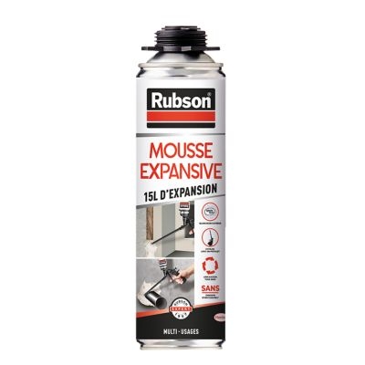 Mousse expansive pistolable Power Multi-Usages Rubson aérosol 500ml
