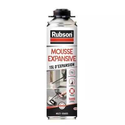 Mousse expansive pistolable Power Multi-Usages Rubson aérosol 500ml